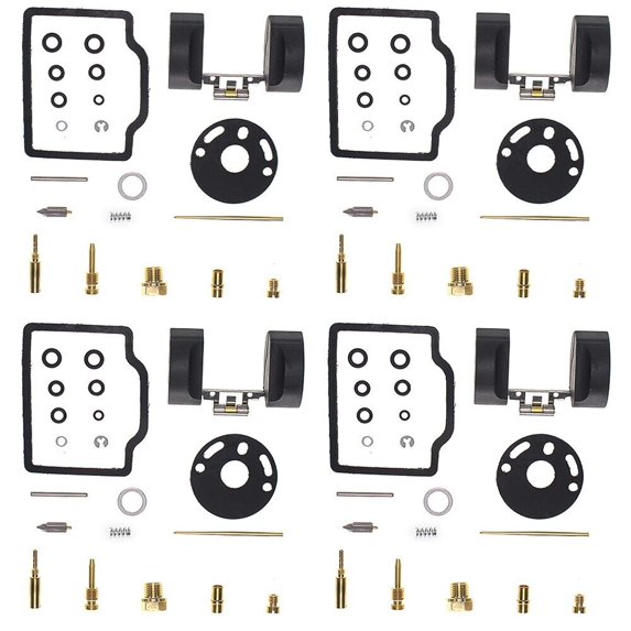 For CB750 CB 750 K4 69-76 4 x Carburetor Repair Kit & Float