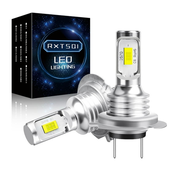 For CBR 1000RR 600RR F4i RC51 6000K White 3570 Chip H7 LED Headlight Bulbs