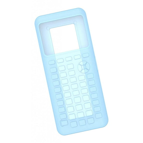 For CE Calculator Case Silic Full Cover - Transparent Blue, as described