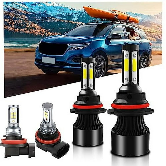 For CHEVY EQUINOX (2005-2009) Headlight Bulbs Combo,9007/HB5 +H11 Fog Light Kit