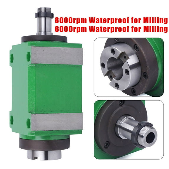 For CNC Milling Machine Power Head Spindle Unit Drilling BT30 6000/8000RPM 260x105x98mm