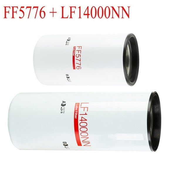 For CUMMINS ISX15 OIL CHANGE KIT LF14000NN, FF5776, Fuel Filter Kit