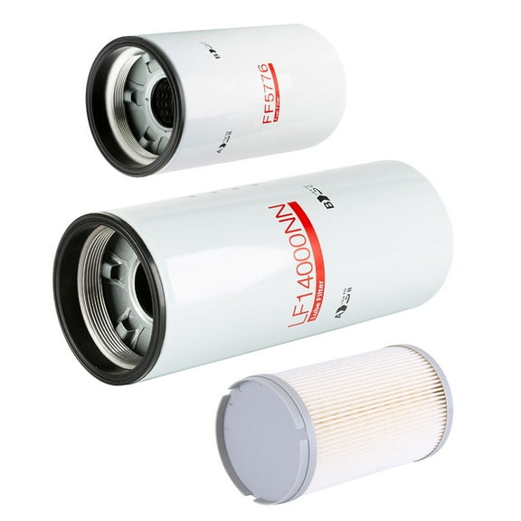 For CUMMINS ISX15 OIL CHANGE KIT LF14000NN, FF5776, K37-1029 Filter Kit 3PC/Set