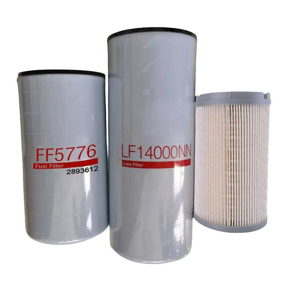 For CUMMINS ISX15 OIL CHANGE KIT LF14000NN, FF5776, K37-1029 Filter Kit US STOCK