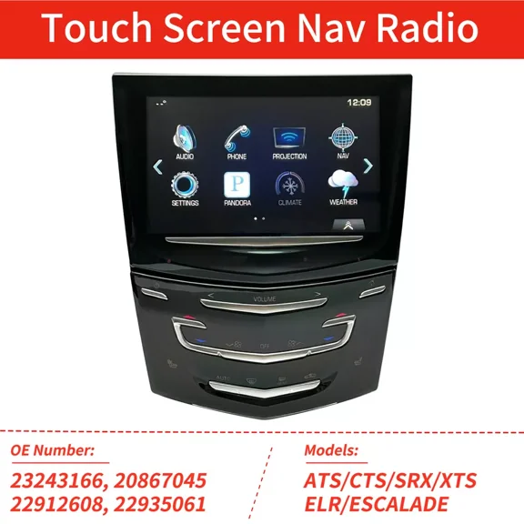 For Cadillac 13 - 20 ATS CTS SRX XTS 20867045 CUE System Touch Screen Nav Radio