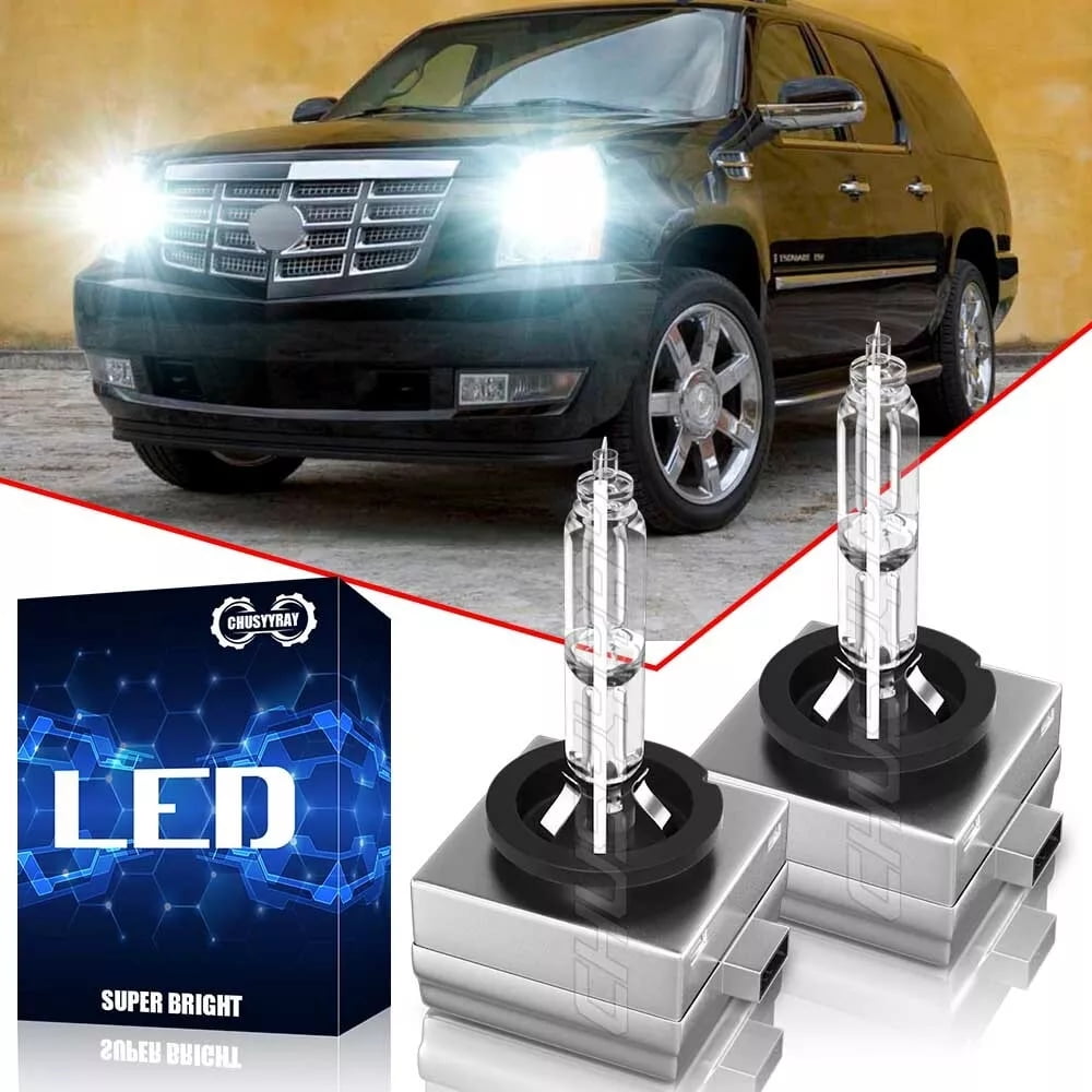 For Cadillac Escalade 2003-2006 HID Xenon Headlight Bulbs Low Beam 6000K White Set of 2