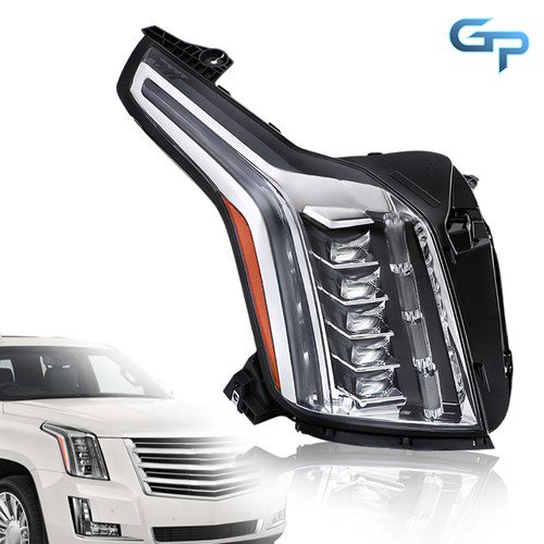 For Cadillac Escalade 2015-2020 RH Side LED Headlights Assembly Clear Lens Black