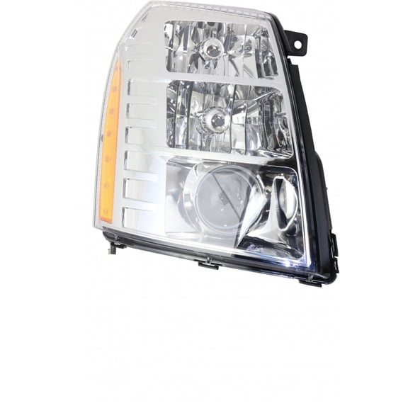 For Cadillac Escalade ESV Headlight Assembly 2009 10 11 12 13 2014 Passenger Side Hybrid w/ HID Type 2nd Design CAPA Base/Platinum/Luxury/Premium, 8 Cyl 6.2L For GM2503348 | 20806109