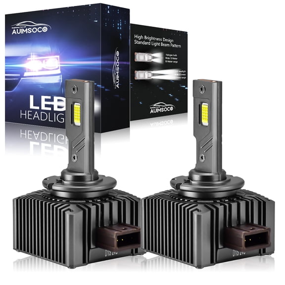 For Cadillac SRX 2004-2009 LED Headlight 2x D1S / D1R / D1C Bulbs, 6500K 48000LM Super Bright Low Beam Light, Plug & Play, Easy install