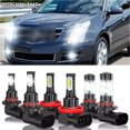 thumbnail image 1 of For Cadillac SRX 2010-2016 6x 6000K White LED Front Headlight High Low Beam Fog Light Bulbs Upgrade Kit, 1 of 14