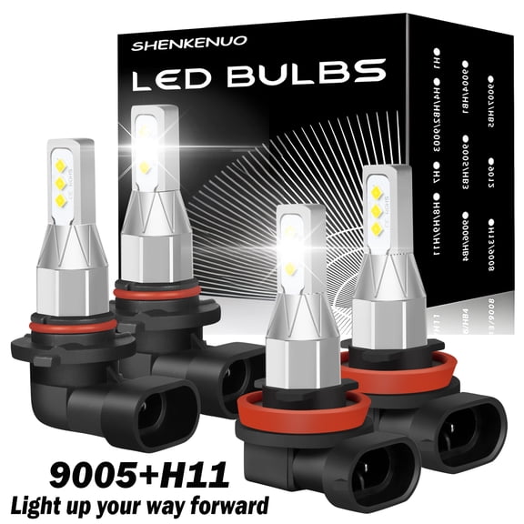 For Cadillac STS 2005-2011 Led Headlight High Low Beam Bulbs 6000K White Pack of 4