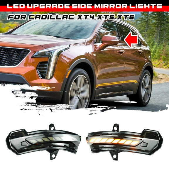For Cadillac XT4 XT5 XT6 Sequential LED Side Wing Mirror Turn Signal Light