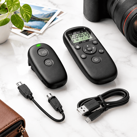 For Camera Wireless Rechargeable Timer Shutter Release Remote Control