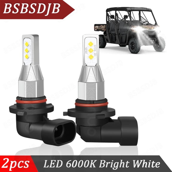 For Can-Am Outlander Renegade Commander 1000 500 800R LED Headlight 9005 Bulbs