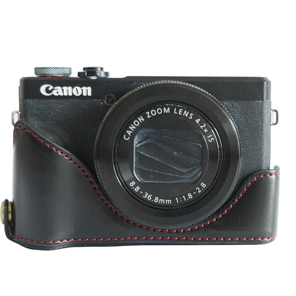 Étui En Silicone Souple Pour Canon Powershot G7 X Mark III - Coque De Protection Avec Capuchon D'objectif Amovible - Accès Complet Aux Boutons