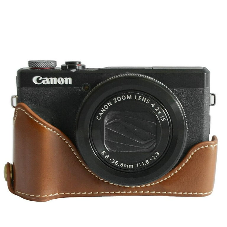 Canon PowerShot G7X 予備バッテリー、本革ケース付 楽天市場】Canon PowerShot G7X 用 レザー ケース Black