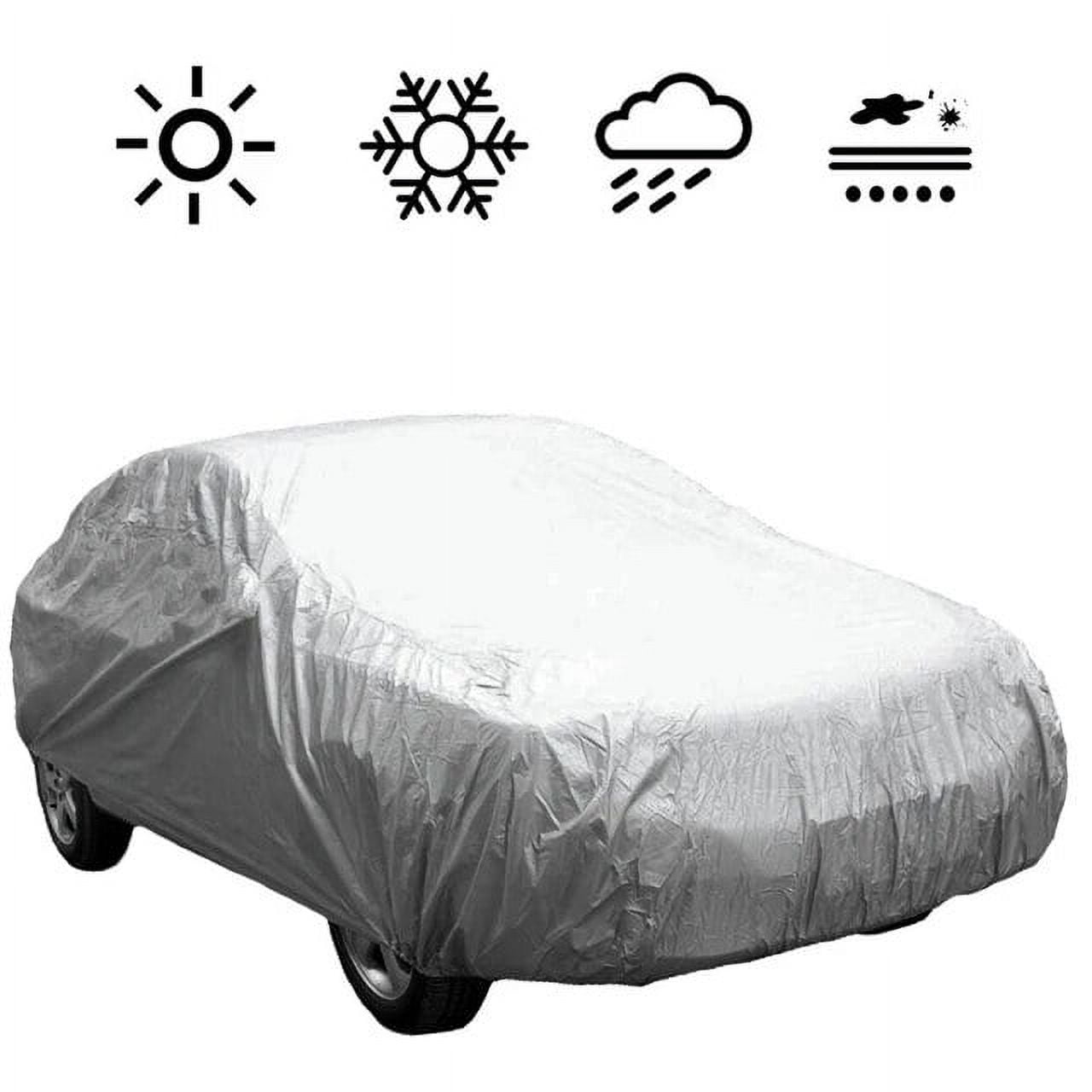 Silver Grey PEVA Universal Fit Car Cover 4.3m x 1.6m x 1.2m