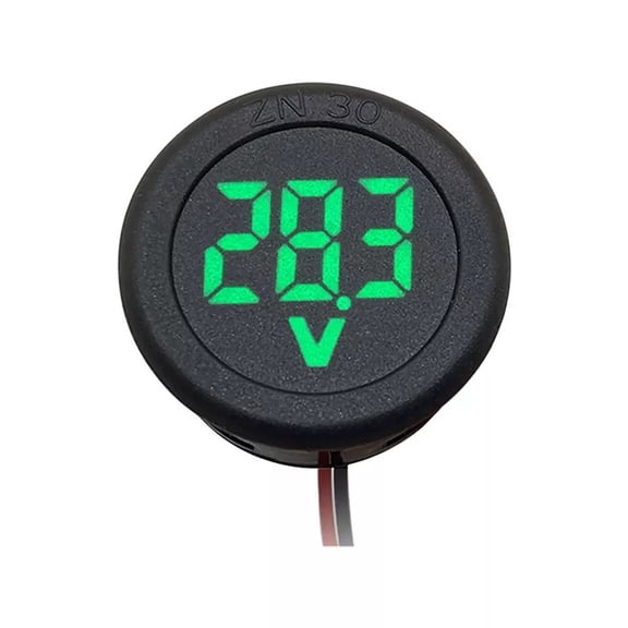 For Car For Dc 4-100V Digital Display Voltmeter Car Voltage Meter For Car Voltage Monitoring Compact And Portable Not Waterproof Fangkenuo