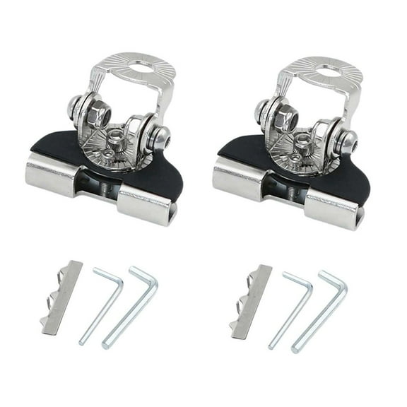 For Car Led Light Bar Brackets 2Pcs For Suv Hood Spotlight Installation-Silver