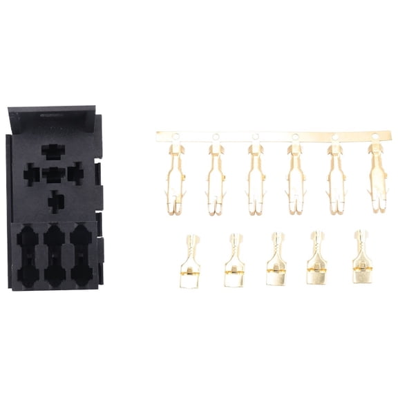 For Car Rv Yacht Relay & 3 Fuse Base Kit - 4, 5 Pin & Flasher Relays Ato Fuses Holder Socket Box