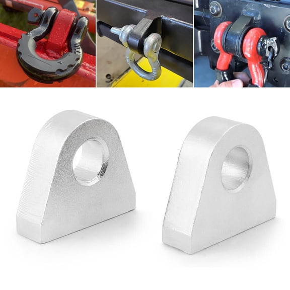 For Car Truck Tractor Mount 2pcs 1" Thick Steel Weld On Shackle Clevis Mount