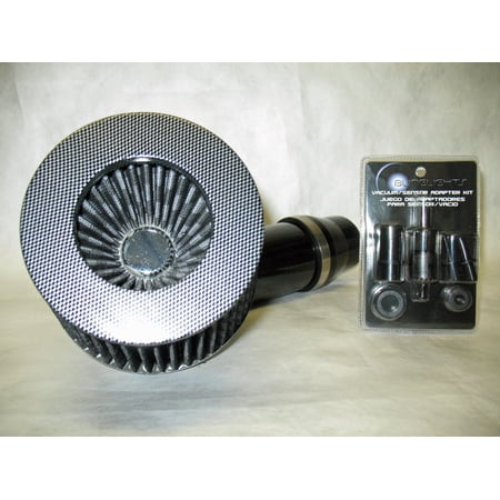 For Carbon Fiber Pattern 3in 3inch 3" 76mm Short Performance Air Intake