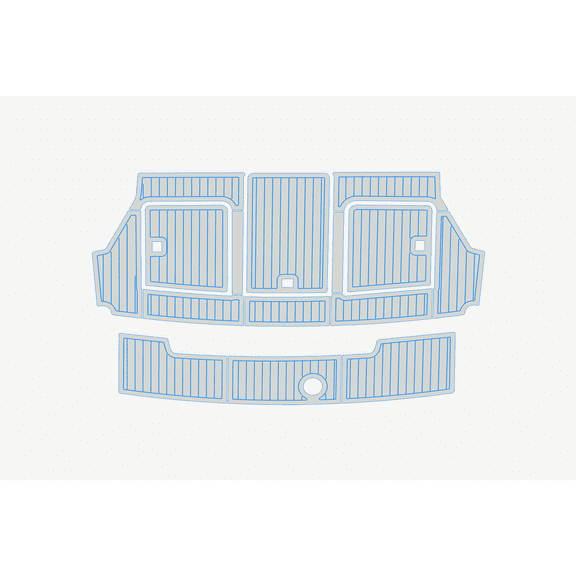 For Carver 37 EVA Foam Marine Decking, Non-SlipYacht Flooring Mat, 6mm Thick, Durable and Easy to Clean Boat Pad