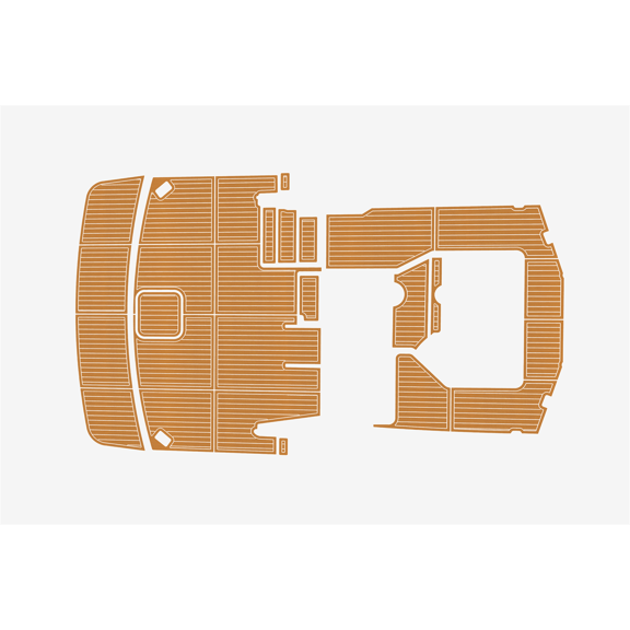 For Carver 43 MY Non-Slip Faux Teak EVA Foam Marine Deck Pad Self-Adhesive Yacht Boat Floor