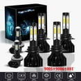 thumbnail image 1 of For Cavalier 1995-1999 Headlights 9005 HB3 LED High Beam and 9006 HB4 Low Beam and 881 Fog light Bulbs,6pcs, 1 of 9