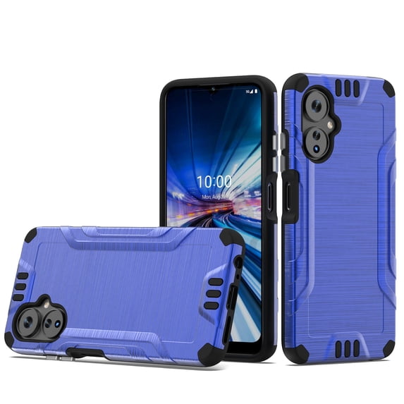 For Celero 3 Strong Tough Metallic Design Hybrid - Blue