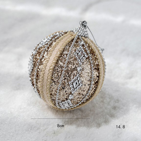 For Champagne Foam Christmas Ball Ornaments Set Modern Tree Decorations