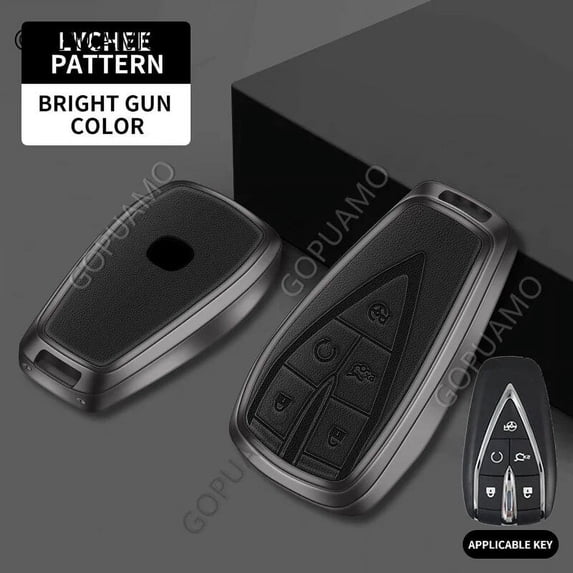 For Changan B 5 buttons key case CS35 PLUS CS55 PLUS CS75 PLUS Zinc alloy+leather Car Key Case Cover Protector Accessories