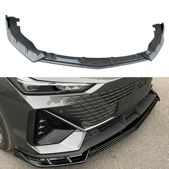 For Changan CCAG UNI-V Body Kit Front Bumper Splitter Carbon Fiber Look Sport Style Front Bumper Spoiler Car Accessories