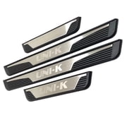 GZBFTDH Door Sill Plate Pedal Protector for Changan UNI-K UNIK 2022-2025, Silver Plastic and Stainless Steel, 4-Piece