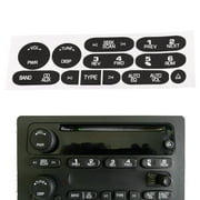 For Chevrolet 2002-2006 6 Disc Radio Button Repair Decal Sticker Kit Dash