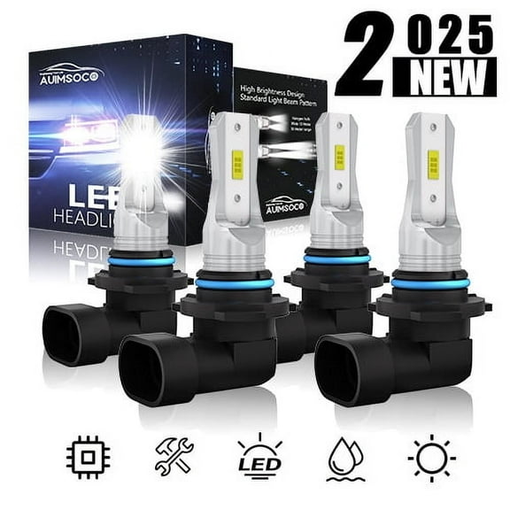 For Chevrolet Astro 1995-2005 LED Headlight 4x Bulbs High Low Beam Kit 9005 9006 Canbus No Error Easy Install