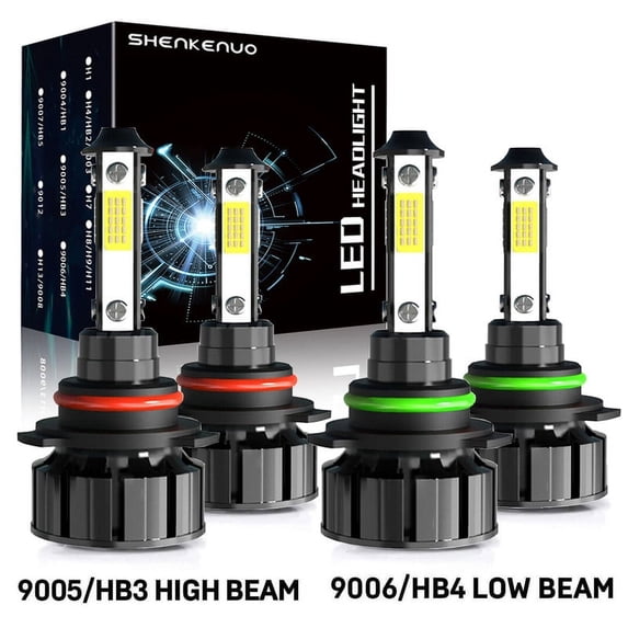 For Chevrolet Avalanche 1500 2500 2002 2003 2004 2005 2006 Led Headlight Bulbs 9006 9005 High&Low Beam White 4pcs