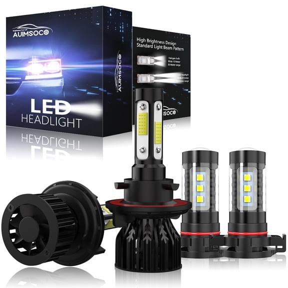 For Chevrolet Camaro 2010-2013 Combo 4x 9008 H16 LED Headlight Conversion High-Low Beam & Fog Light, 6000K Cool White 8000LM Super Bright