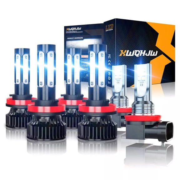 For Chevrolet Camaro 2014-2015 6x LED Headlight Hi-Lo Beam Fog Light Bulbs 6500k