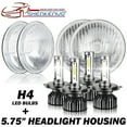 thumbnail image 1 of For Chevrolet Caprice 1966-1976 4pcs DOT 5.75" Round LED Headlights High/Low Beam White, 1 of 11