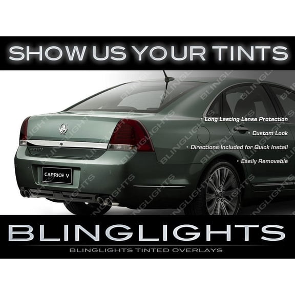 For Chevrolet Caprice Smoked Tail Light Tinted Overlays Kit Chevy