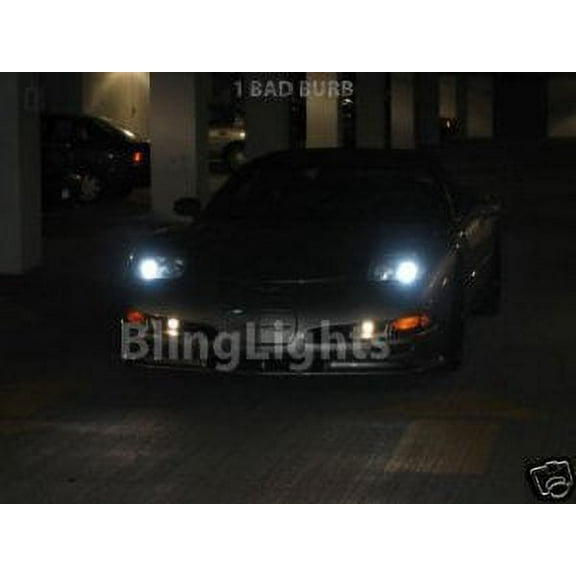 For Chevrolet Chevy Corvette C5 Bright White Light Bulbs for Headlamps Headlights Head Lamps Lights