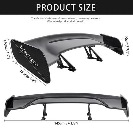 For Chevrolet Corvette C6 ZR1 57'' Rear Trunk GT-Style Spoiler Wing Carbon Fiber