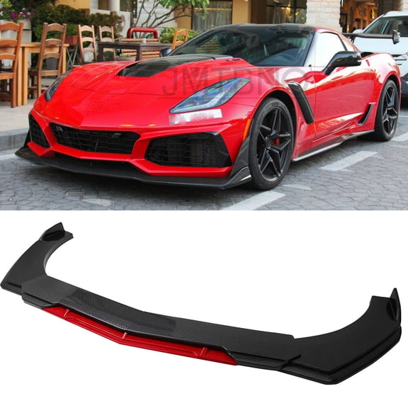 For Chevrolet Corvette C7 ZR1 2014-2019 Carbon Front Bumper Lip Spoiler Splitter