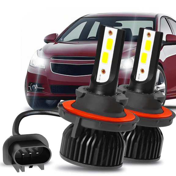 For Chevrolet Cruze 2011 2012 2013 2014 2015 LED Headlight Bulbs H13 9008 High and Low Beam 2pack