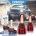 thumbnail image 1 of For Chevrolet Equinox 2005-2009 LED Headlight Bulbs, High and Low Dual +Fog Beam LED Headlight Bulbs 6000K Cool White 4pc, 1 of 11