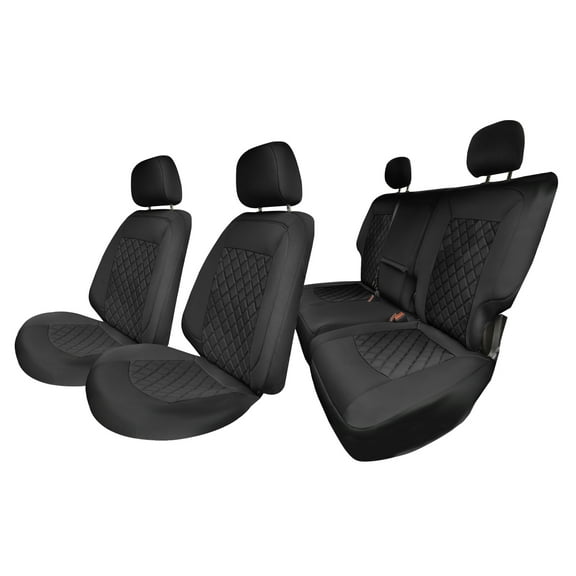 For Chevrolet Equinox 2018-2023 FH Group Neoprene Waterproof Custom Fit Car Seat Covers - Black Full Set
