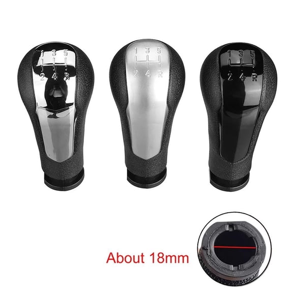For Chevrolet For Spark M300 For Holden For Barina For Spark M300 2011-2015 Leather Gear Shift Knob Lever Shifter Gaiter Boot Matte Silver Fangkenuo