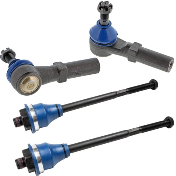 For Chevrolet GMC Hummer Set of 4 Tie Rod Ends Front Driver & Passenger Side