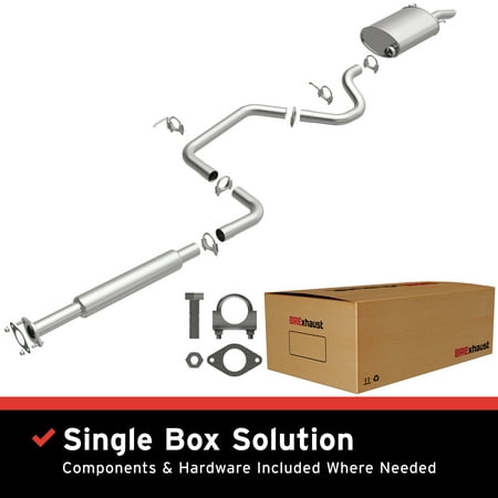 BRExhaust OE Replacement Exhaust System Kit 106-0718: Compatible with 2000-2005 Chevrolet Impala 3.4L, 2000-2005 Chevrolet Impala 3.8L, 2000-2005 Chevrolet Monte Carlo 3.4L